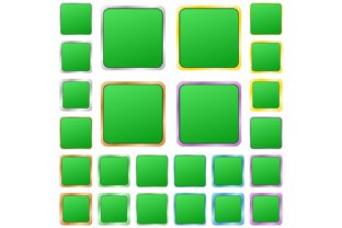 Green Metallic Button Set