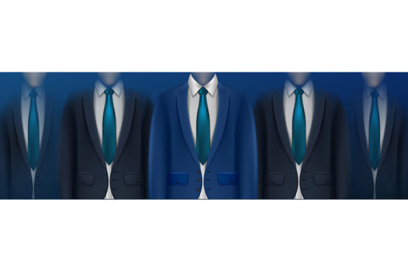 Group of Business People. Vector Illustr Explained