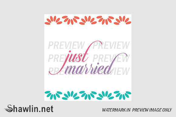 Just Married Calligraphy: Elegant Typography for Modern Celebrations