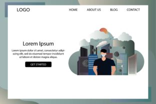 Landing Page Fight Corona Design