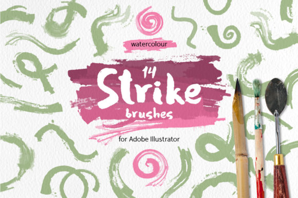Strike Brushes for Illustrator: Realistic Vector Art Brushes for Creative Projects